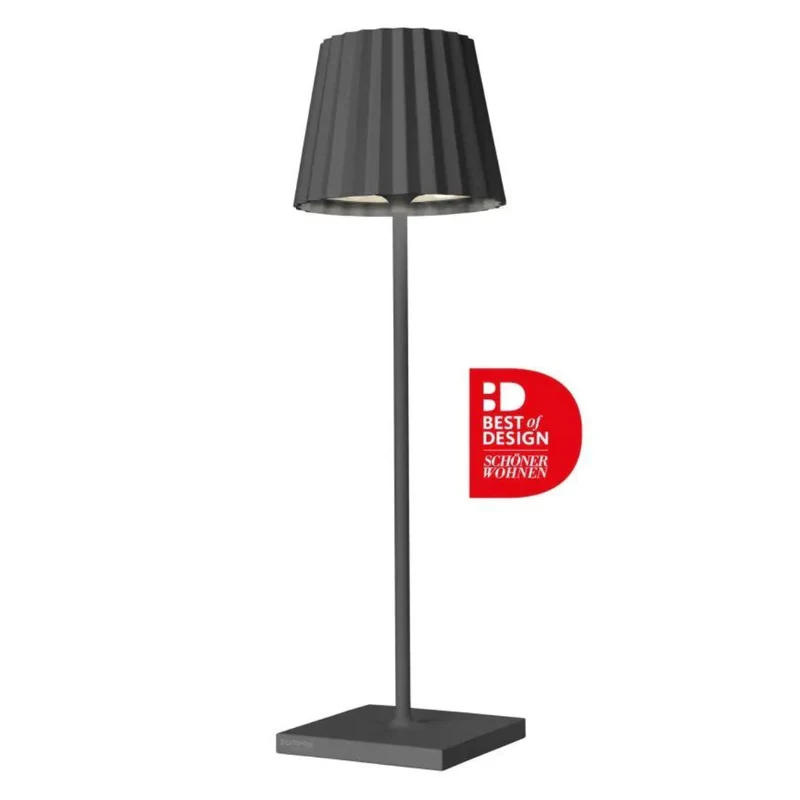 Sompex Lampe - LEUCHTE TROLL 2.0 ANTHRAZIT T LED AKKU - Tischleuchte