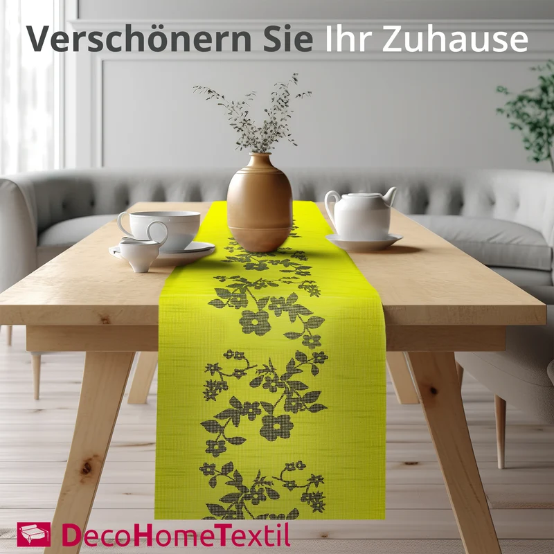 Miami Tischläufer Sunrise Floral grün
