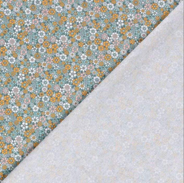 Baumwolle bedruckt Blümchen & Kreise *Ab 50cm