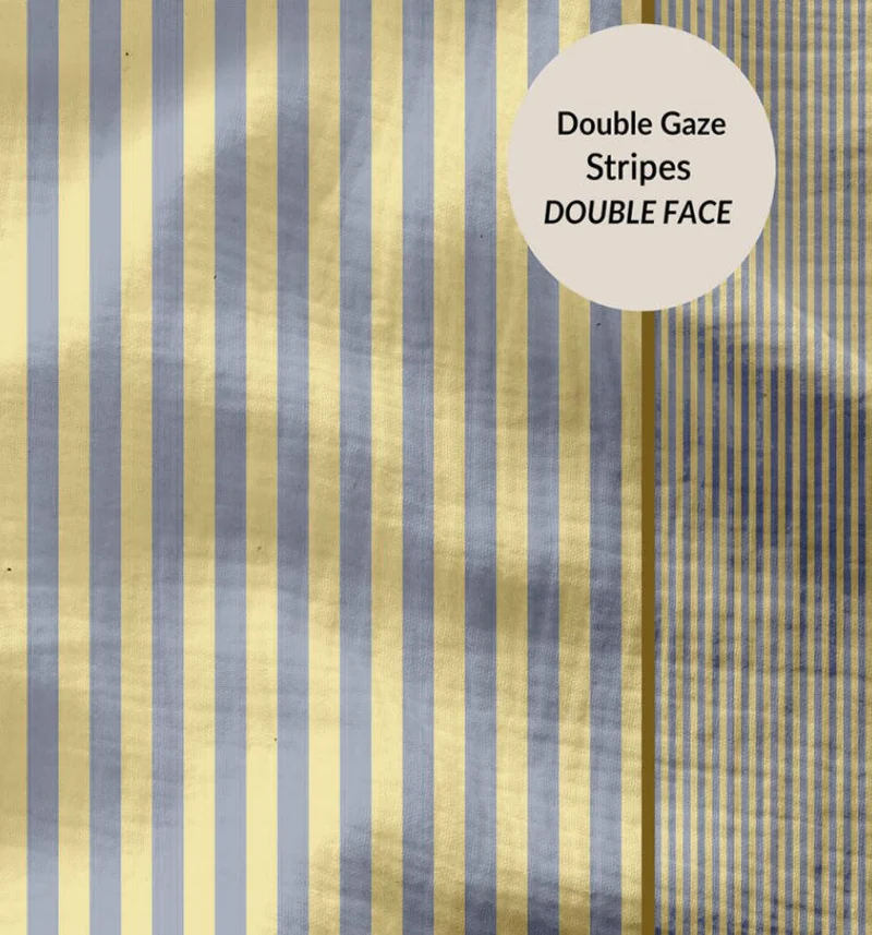 Musselin Doubleface Streifen *Ab 50 cm