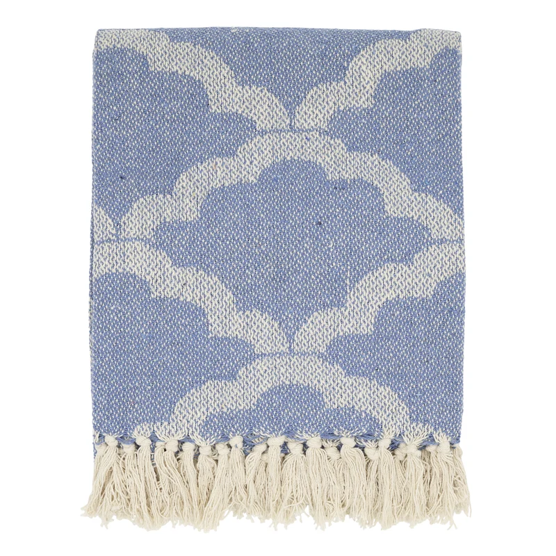 Chic Antique Aix Plaid Garnüberschuss Sky Blue
