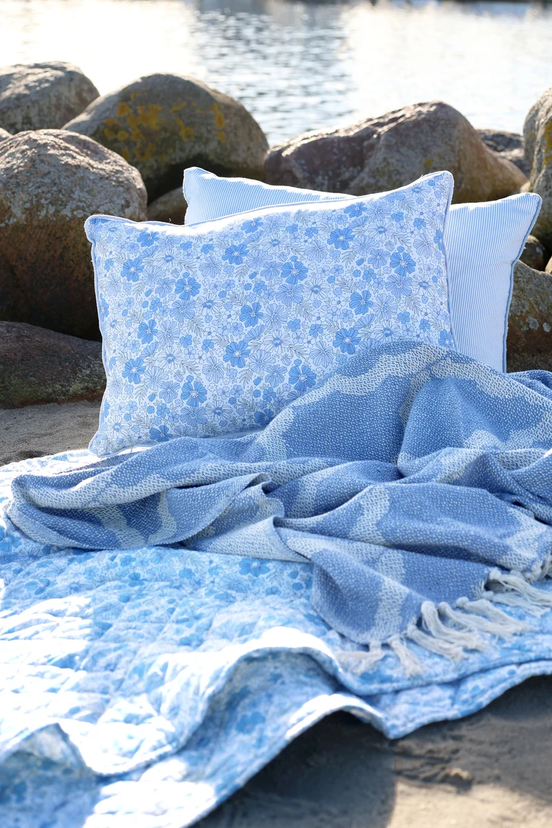Chic Antique Aix Plaid Garnüberschuss Sky Blue