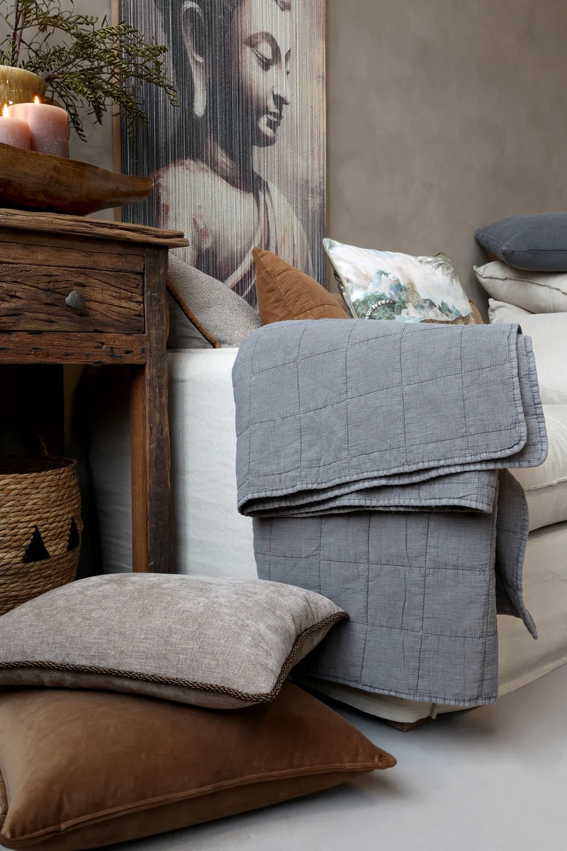 Chic Antique Quilt Aix Vintage Thunder Grey