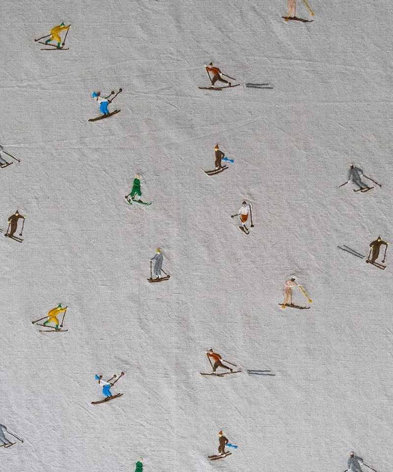 Tischdecke Skifahrer - 147 x 250 cm
