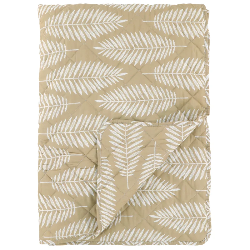Chic Antique Aix Quilt mit Tropischen Blattmotiv