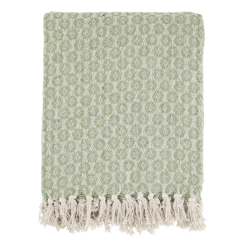 Chic Antique Aix Plaid Garnüberschuss Grün