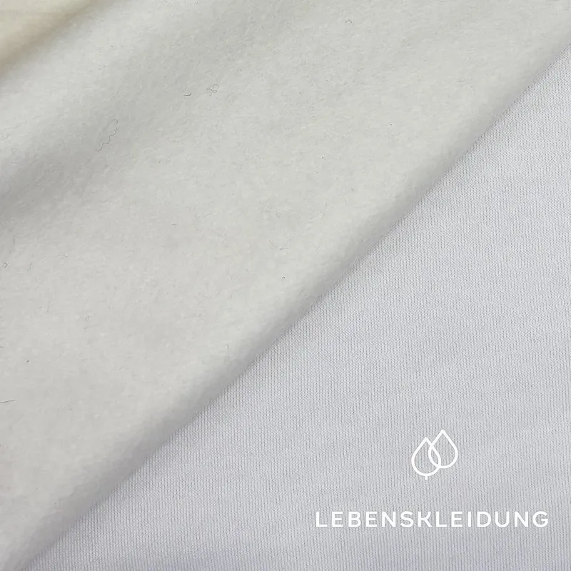 Re-Life Sweatstoff Baumwolle & recyceltes Polyester Off White - komplette Originalrollen