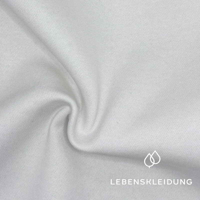 Re-Life Sweatstoff Baumwolle & recyceltes Polyester Off White - komplette Originalrollen