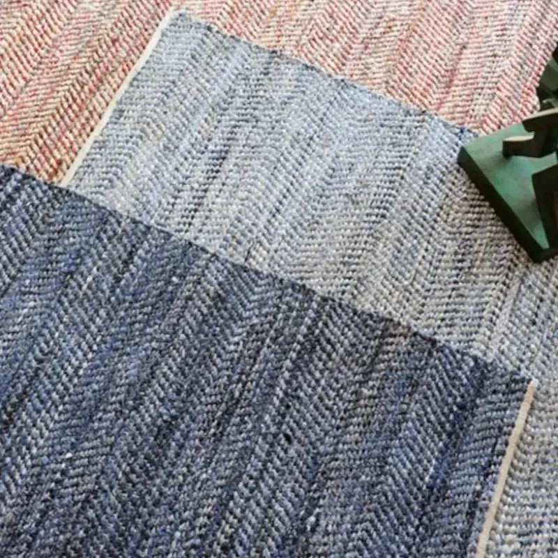Teppich Atlas 160×230 – Leder-Baumwolle, flach gewebt