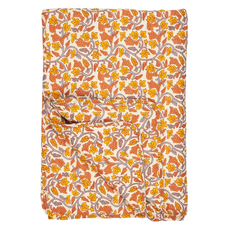 IB Laursen Quilt Weinreben Gelb Orange