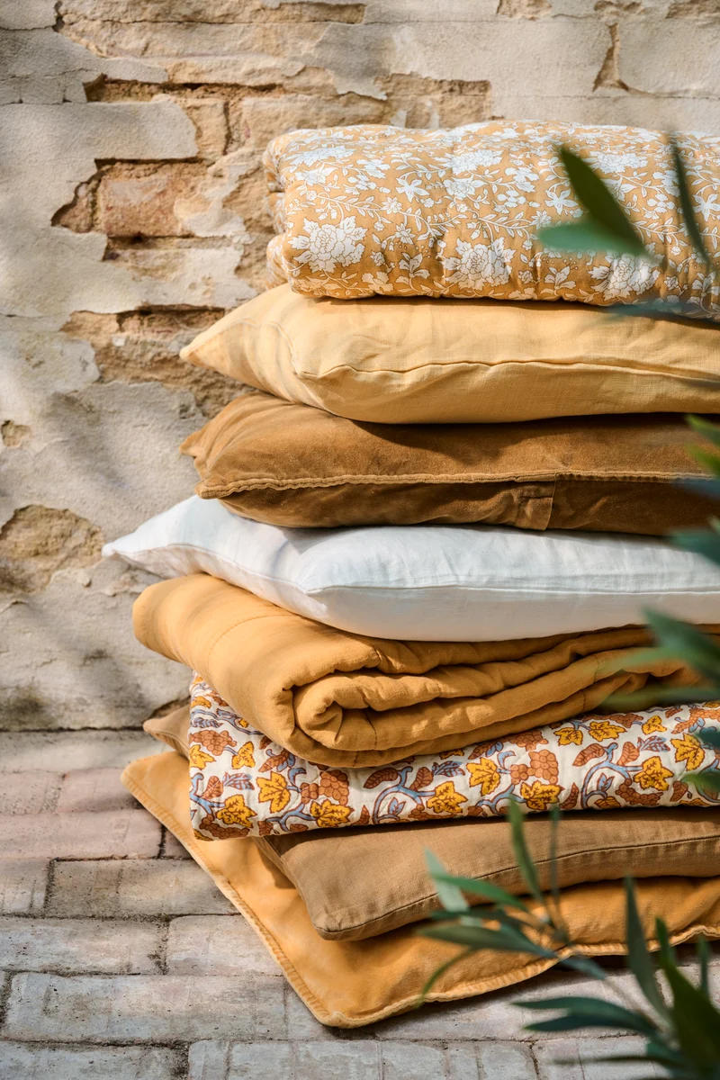 IB Laursen Quilt Weinreben Gelb Orange