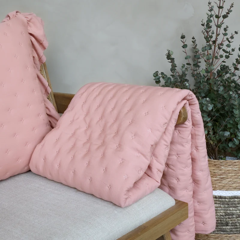 Chic Antique Aix Soft Quilt Old Rose