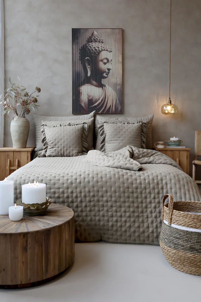 Chic Antique Aix Soft Bettdecke Latte