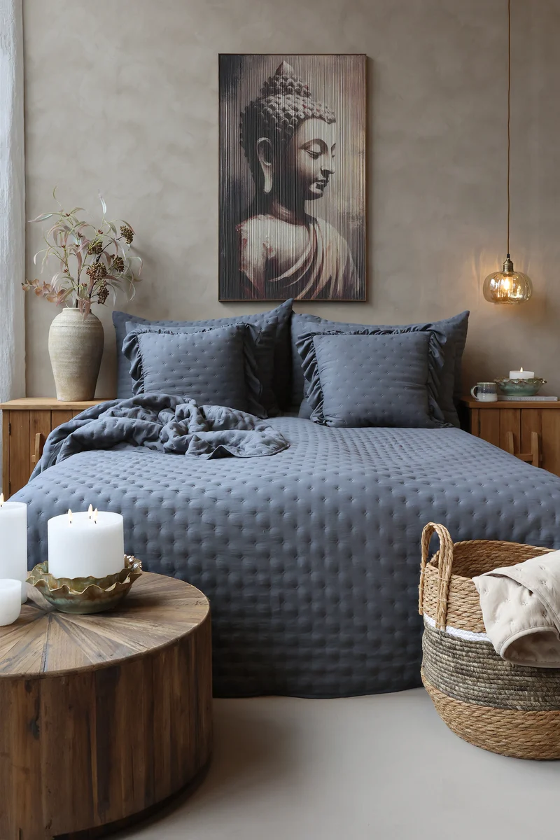 Chic Antique Aix Soft Bettdecke Midnight
