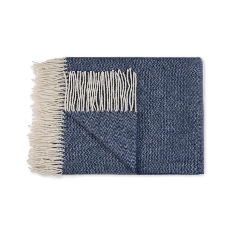 Plaid Merinowolle & Kaschmir mit Fransen Serina Home