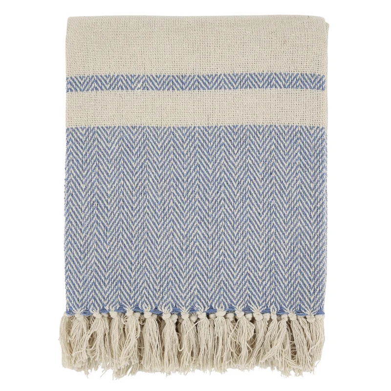 Chic Antique Aix Plaid Garnüberschuss Sky Blue