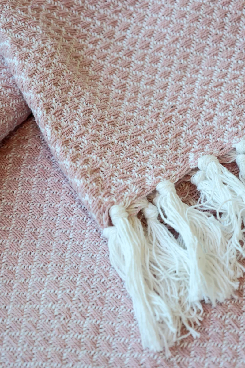 Chic Antique Aix Plaid Garnüberschuss Rosa