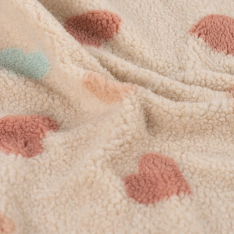 Teddy Jacquard Herzen *Ab 50cm