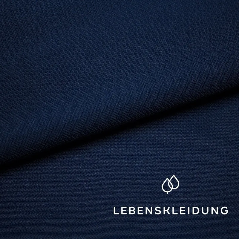 Bio Moleskin Wasserabweisend - Navy — ganze Rolle (30 m)