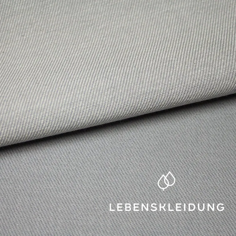 Bio Denim Stoff - Grau — ganze Rolle (30 m)