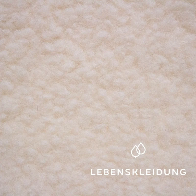 Bio Wool Plush - Ecru — ganze Rolle (20 m)