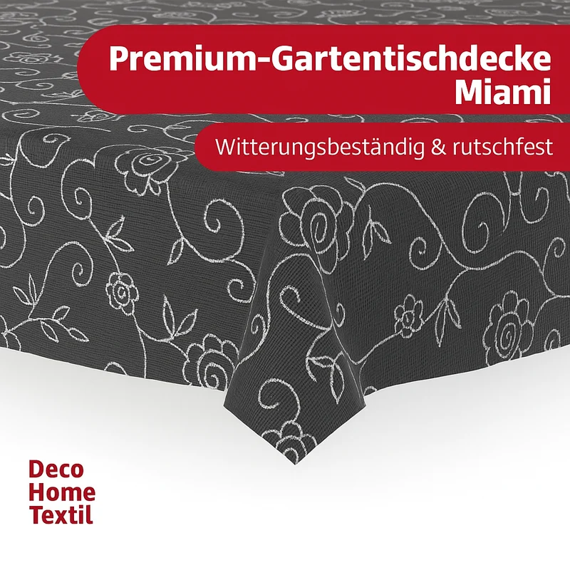 Miami Gartentischdecke Mediterran Eckig