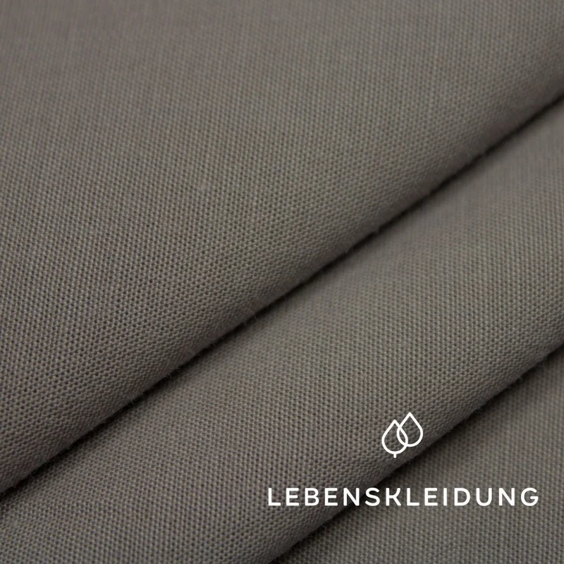 Bio Chambray - Anthrazit-Hellgrau — ganze Rolle (60 m)