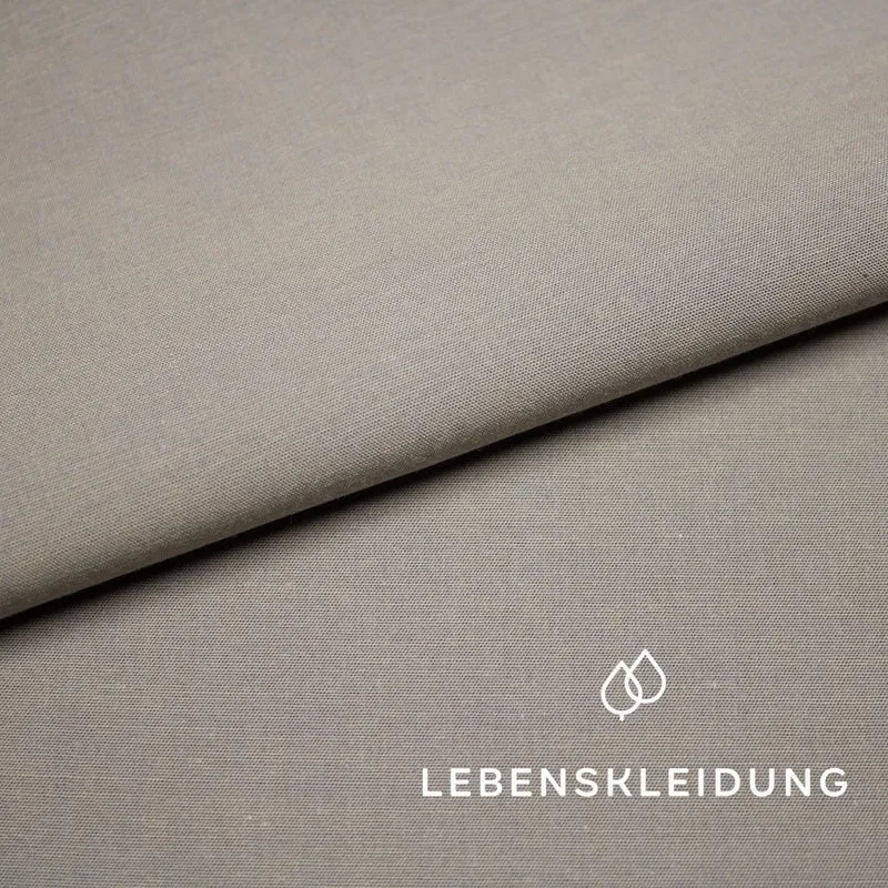 Bio Chambray - Anthrazit-Ocker
