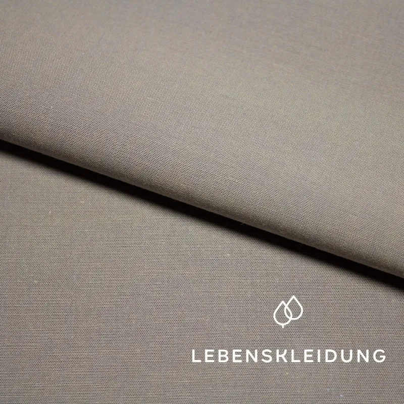 Bio Chambray - Anthrazit-Ocker