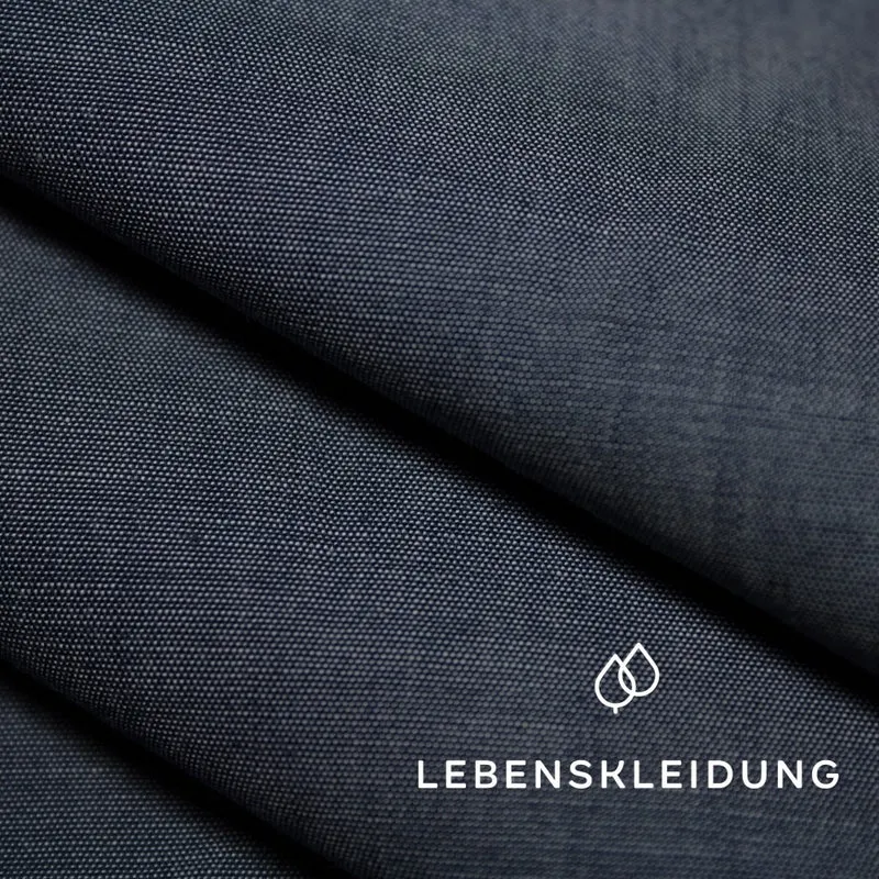 Bio Chambray - Navy — ganze Rolle (60 m)