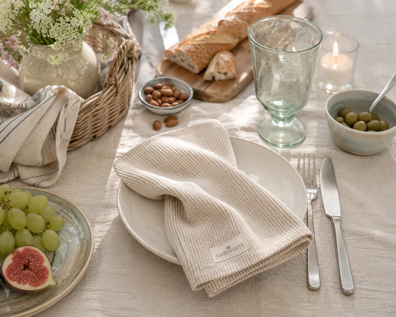 GreenGate Stoffserviette Alicia sand