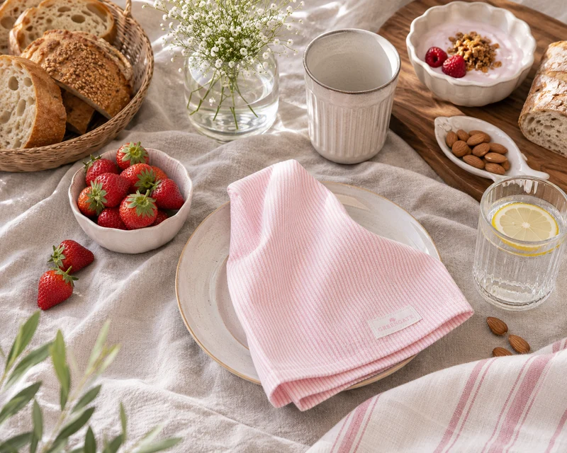 GreenGate Stoffserviette Alicia hellrosa