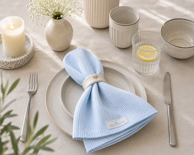 GreenGate Stoffserviette Alicia hellblau