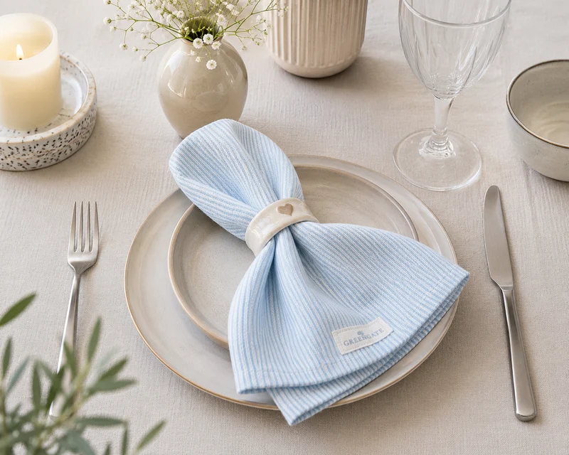 GreenGate Stoffserviette Alicia hellblau