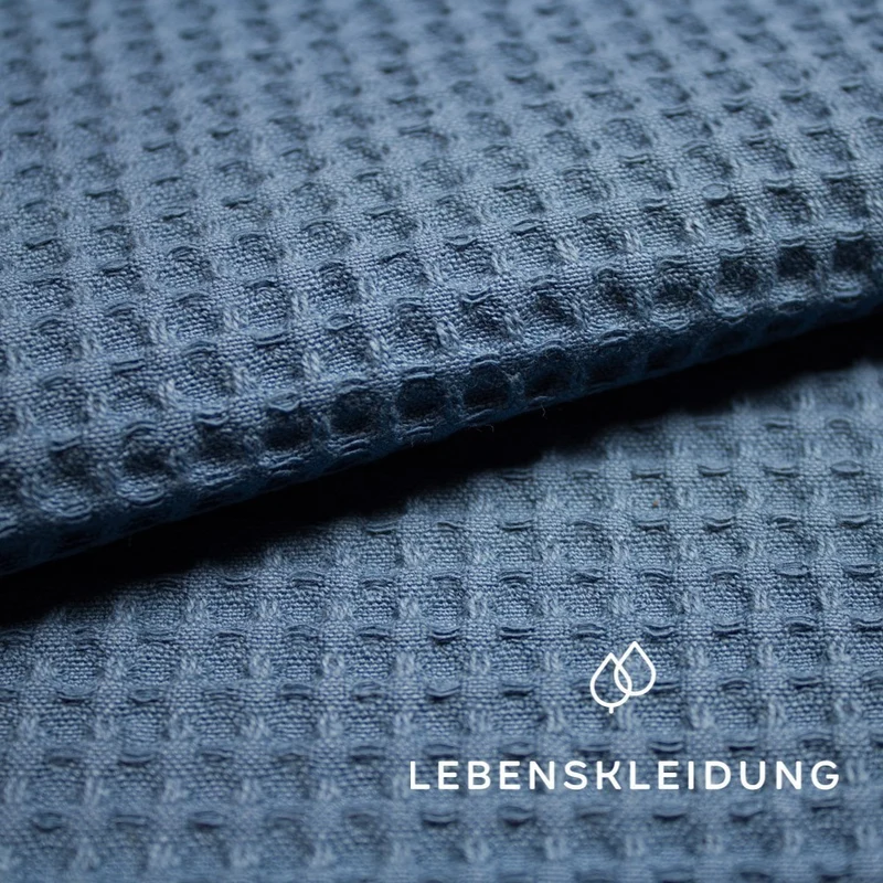 Bio Waffel groß - Stone Blue — ganze Rolle (40 m)