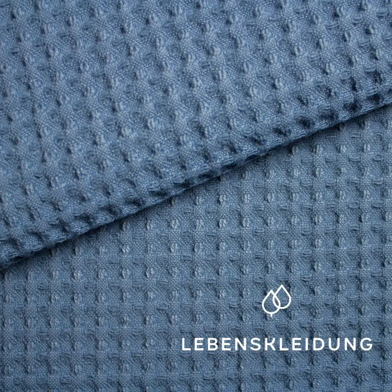 Bio Waffel groß - Stone Blue — ganze Rolle (40 m)