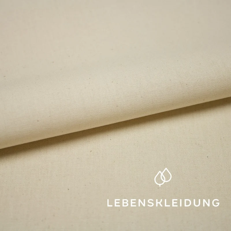 Bio Mollino/Plain Weave - Natur — ganze Rolle (60 m)