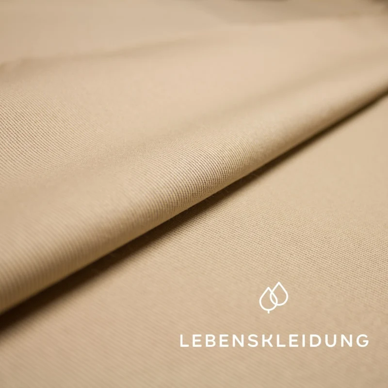 Bio Köper - Beige — ganze Rolle (30 m)