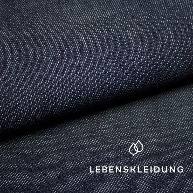 Bio Denim Stoff NIZZA 15.9 OZ - Blau — ganze Rolle (30 m)