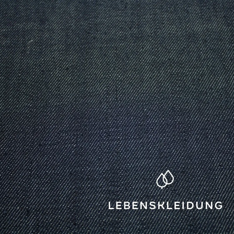 Bio Denim Stoff NIZZA 15.9 OZ - Blau — ganze Rolle (30 m)