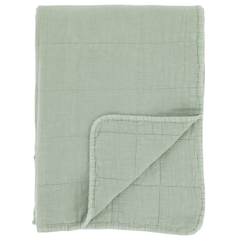 Chic Antique Aix Vintage Quilt Grün