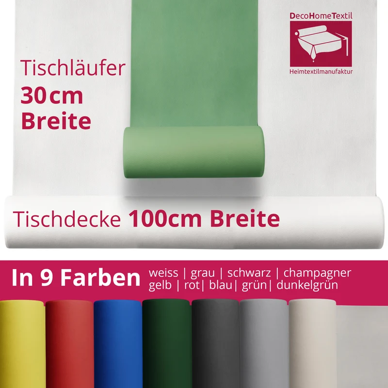Tischdecke Rolle Vliesstoff Tischläufer Vlies wasserabweisend