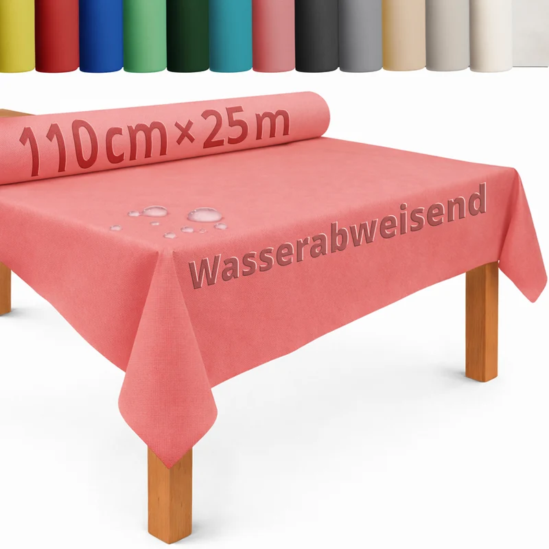 Tischdecke Rolle Vliesstoff Tischläufer Vlies wasserabweisend