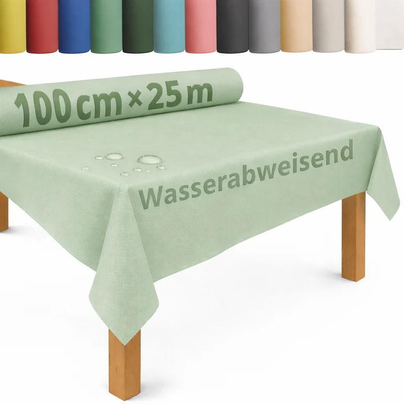 Tischdecke Rolle Vliesstoff Tischläufer Vlies wasserabweisend