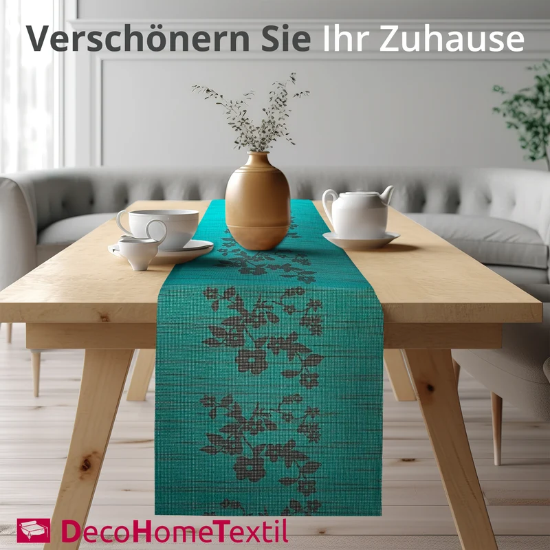Miami Tischläufer Sunrise Floral salbeigrün