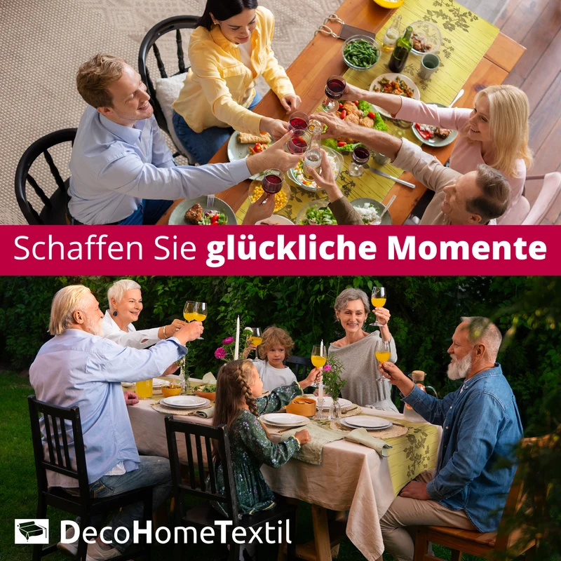 Miami Tischläufer Sunrise Floral gelb
