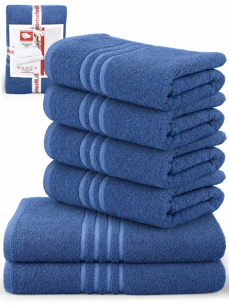 DecoHomeTextil Handtuch-Set aus 100% Baumwolle, kuschelweich
