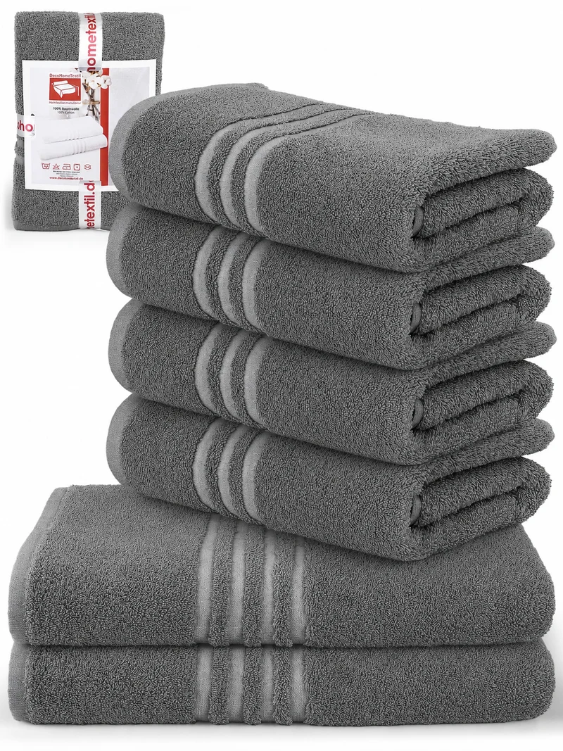 DecoHomeTextil Handtuch-Set aus 100% Baumwolle, kuschelweich