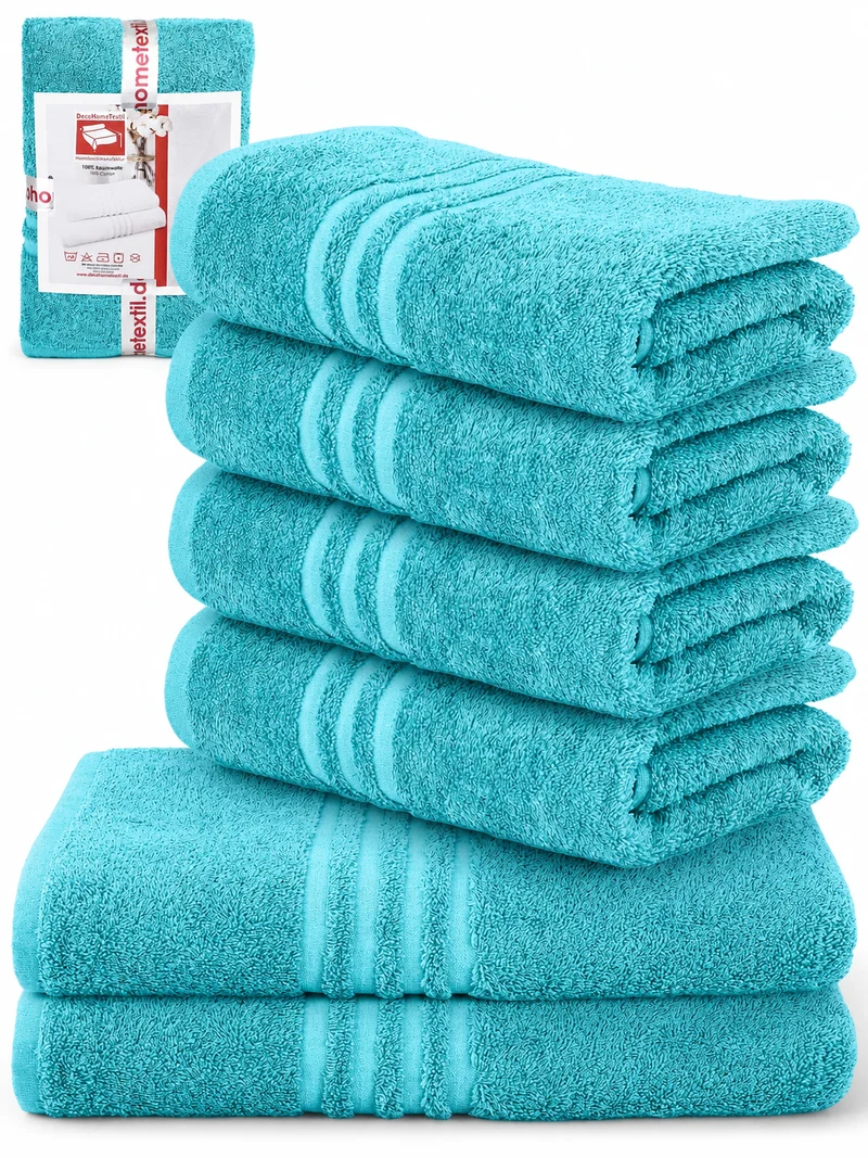 DecoHomeTextil Handtuch-Set aus 100% Baumwolle, kuschelweich