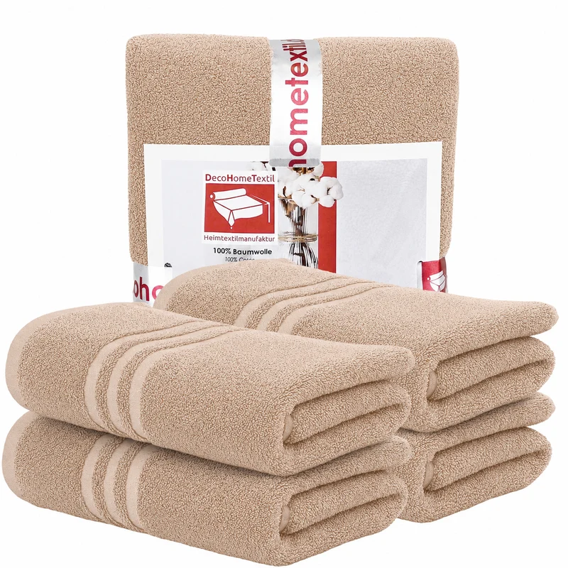 DecoHomeTextil Handtuch-Set aus 100% Baumwolle, kuschelweich